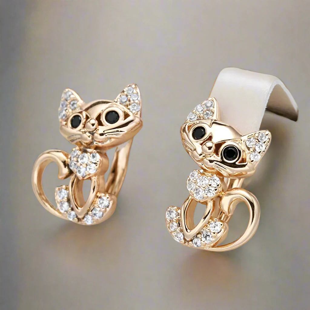 Elegant Zirconia Kattörhängen