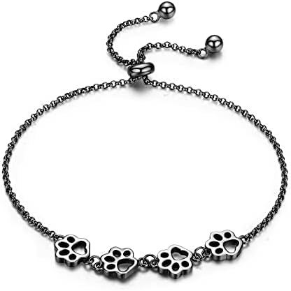 Sterlingsilver Tassavtryck armband – Justerbar passform