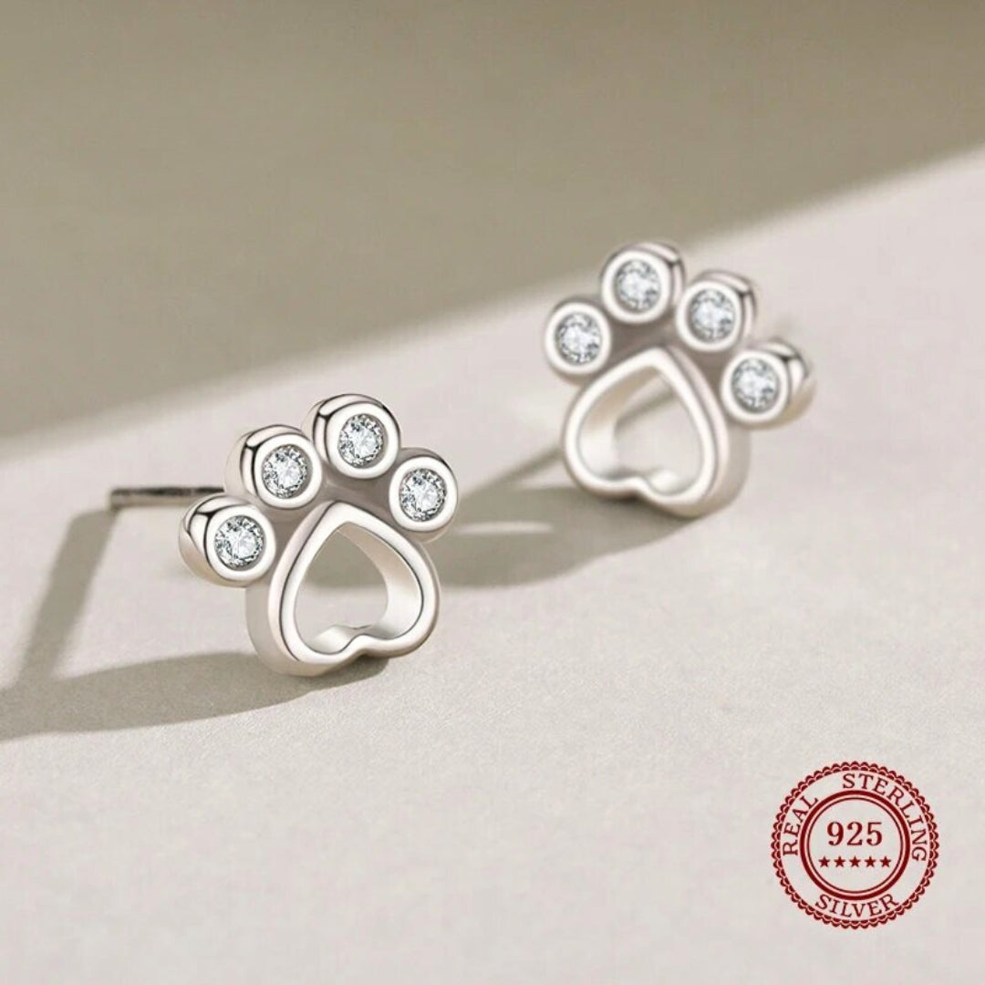 Tasselörhängen i sterlingsilver – med glimmande zirconia