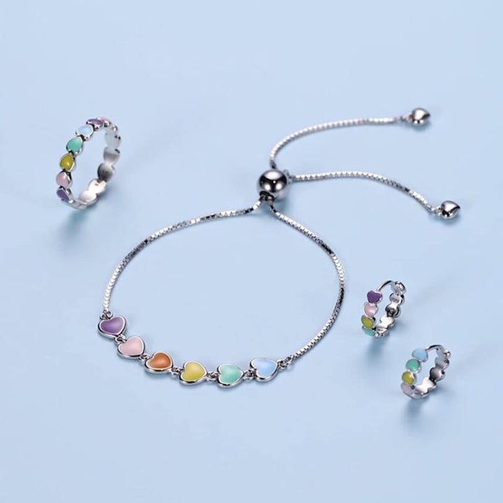 Sterlingsilver Tassavtryck armband – Justerbar passform