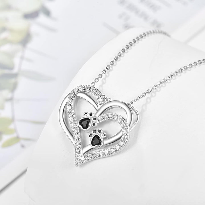 Hundtass Hjärtanhalsband med Zirconia