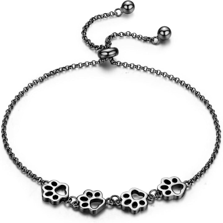 Sterlingsilver Tassavtryck armband – Justerbar passform