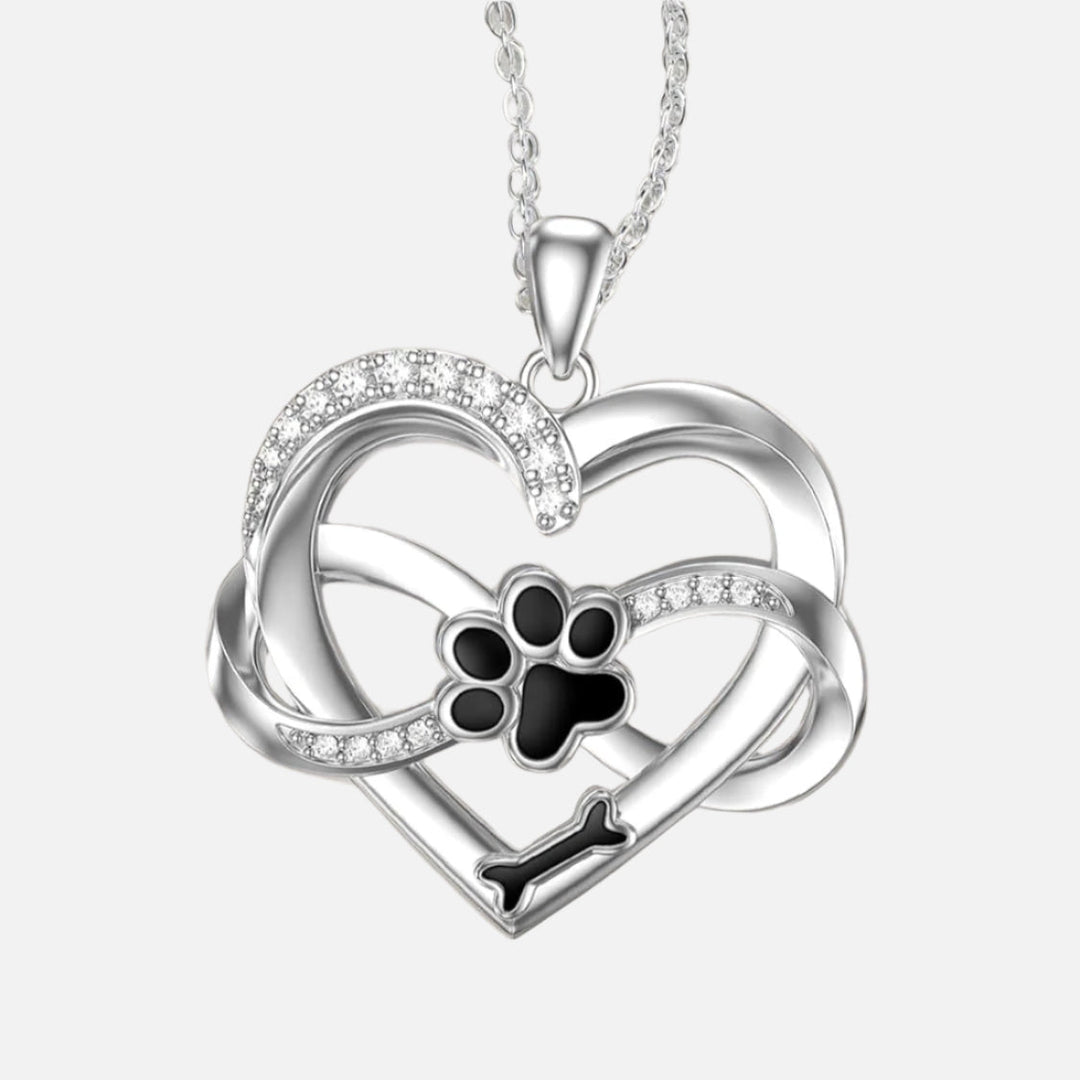 Infinity Hjärt- & Pälskedja i 925 Sterling Silver med Zirkonia