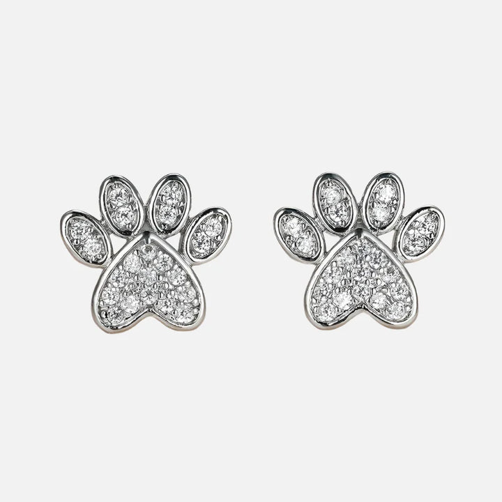 Vit zirkonia tassar – hjärtformad design