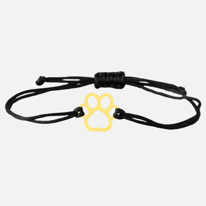 Tasselarmband med tassar – Justerbar i svart och rött design