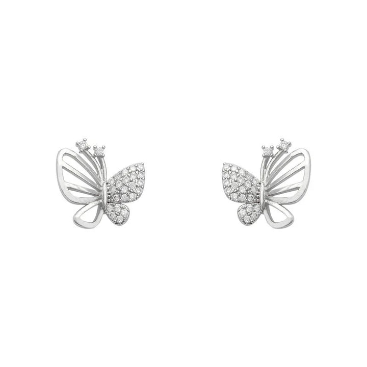 Elegant Zirkonfjäril studsörhängen
