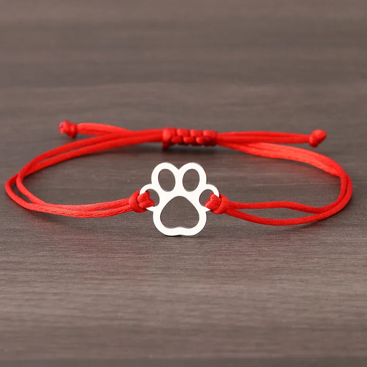 Tasselarmband med tassar – Justerbar i svart och rött design