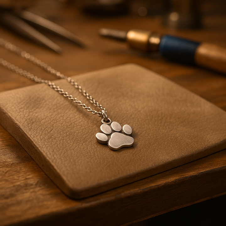 Sterling Silver Halsband med Tass