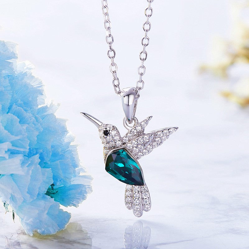 Hummingbird Sparkle Halsband med Zirkonia