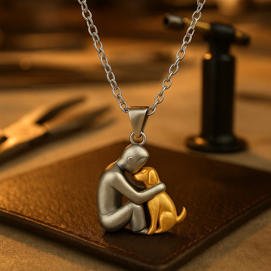 Hug-hänge halsband