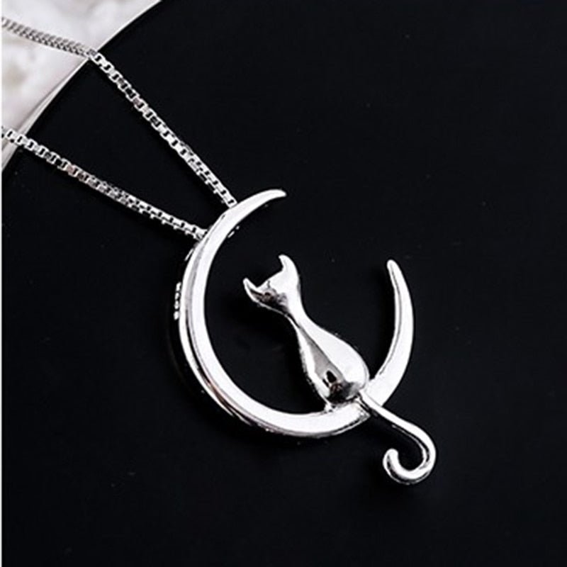 Crescent och katt elegant kattnål