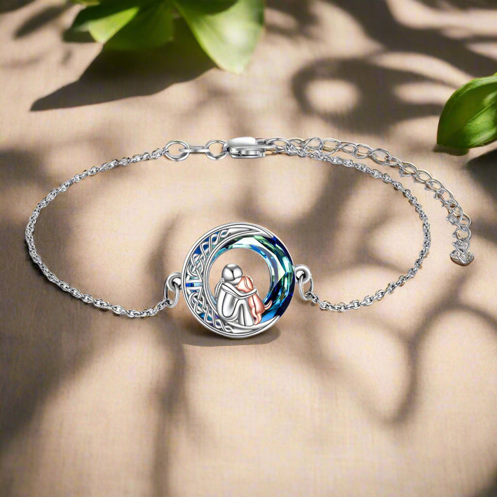 Justerbar hundhalsbandsarmband i sterling silver