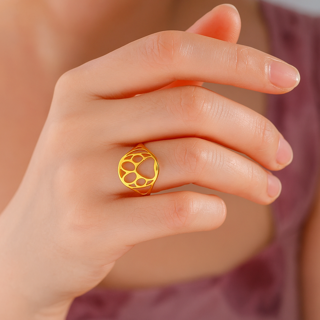 Open Paw Ring i rostfritt stål – Lätt och stilfull