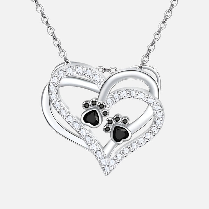 Hundtass Hjärtanhalsband med Zirconia